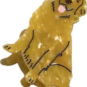 Yellow Dog hair clip new
